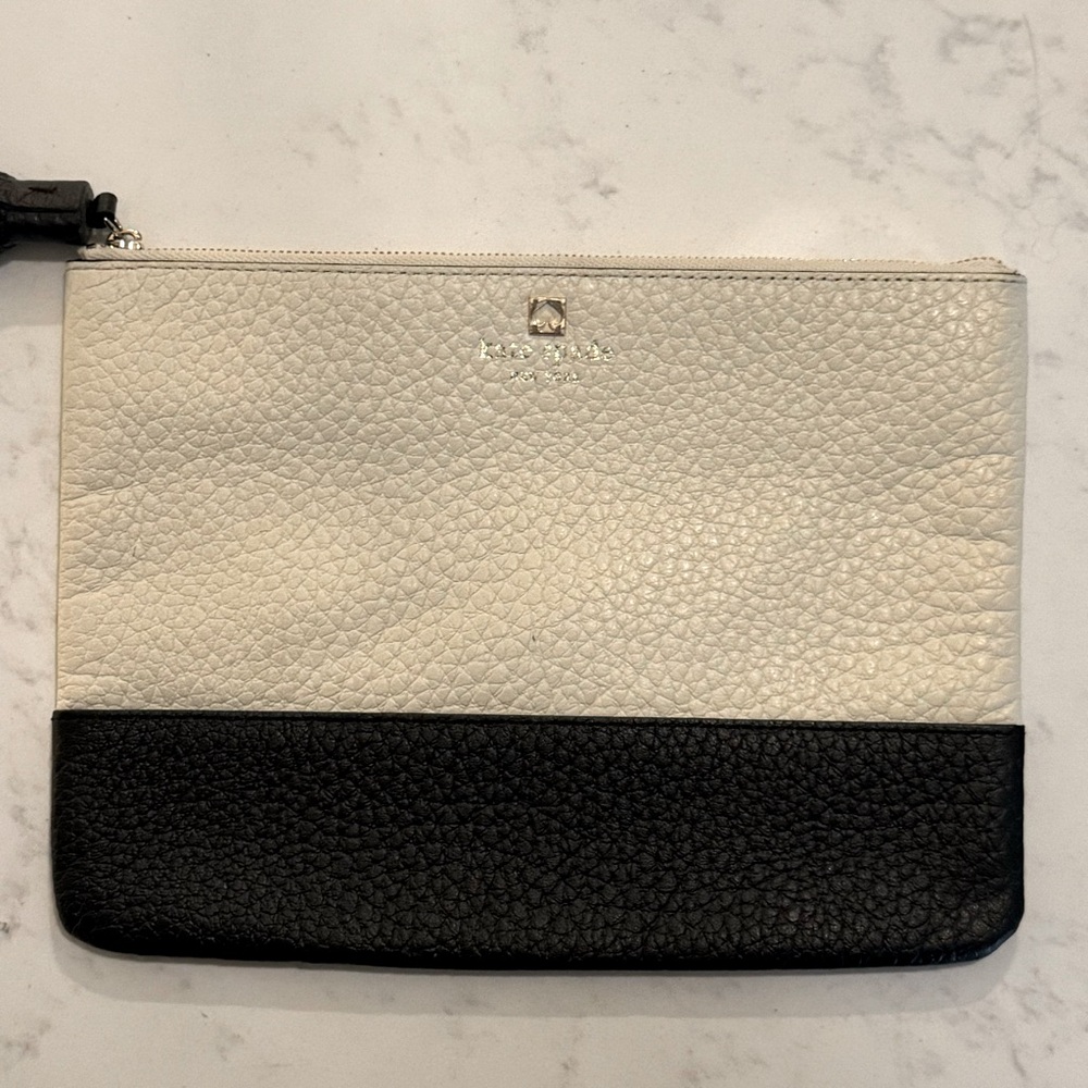 Kate Spade Black & Cream Clutch